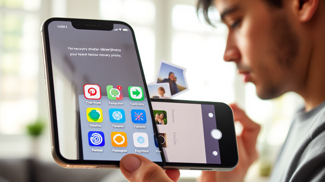 Image illustrant des applications pour récupérer des photos effacées.