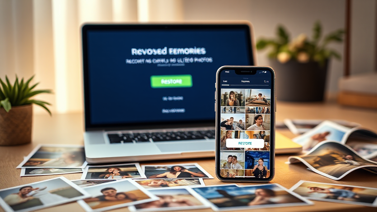 Image illustrant des applications pour récupérer des photos supprimées.