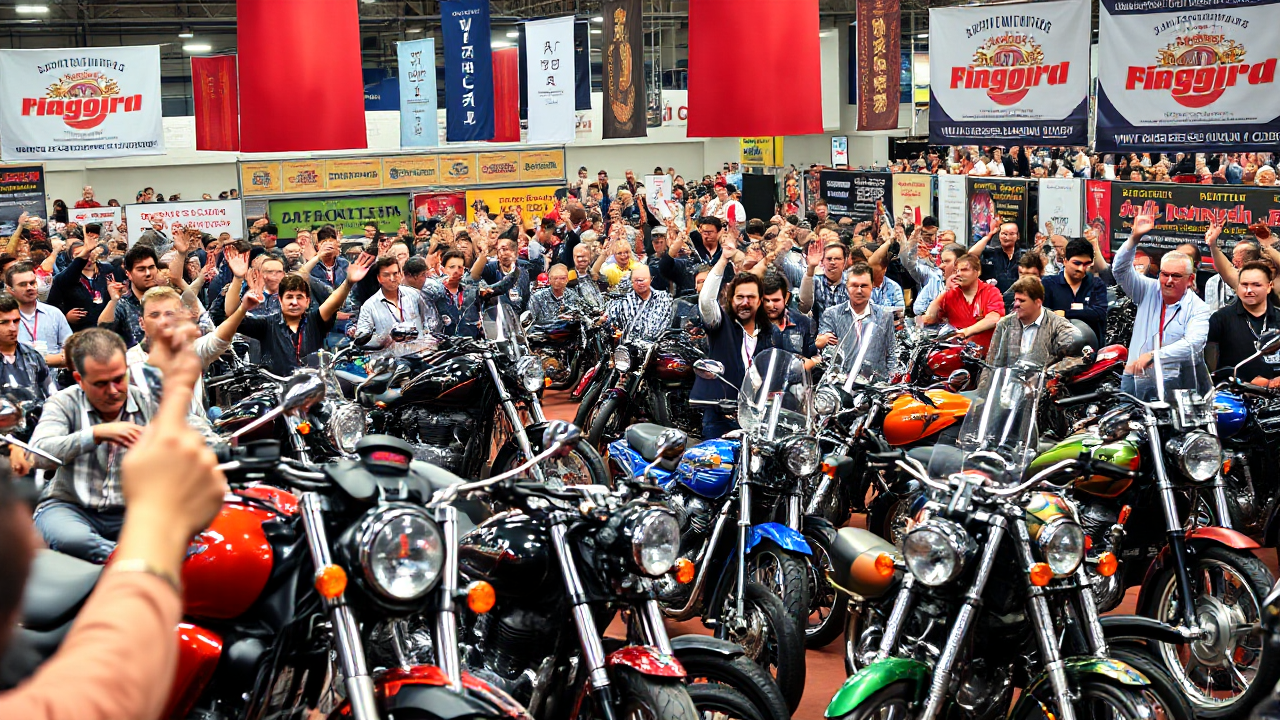 Motos en vente lors d'un leilão dynamique et compétitif.