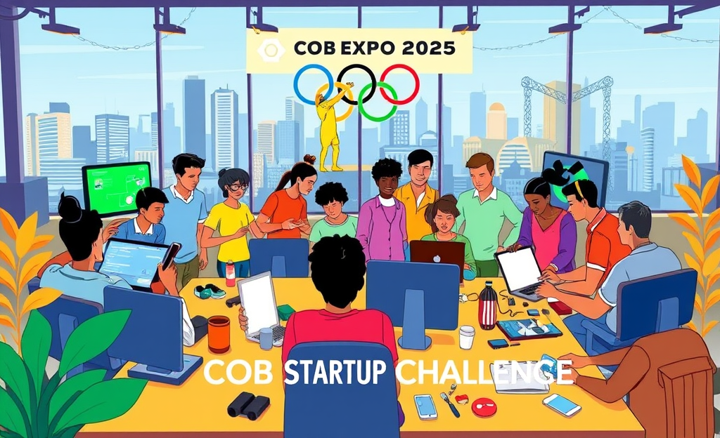 Imagem representativa do Desafio COB de Startups, destacando a inovação no ecossistema olímpico.