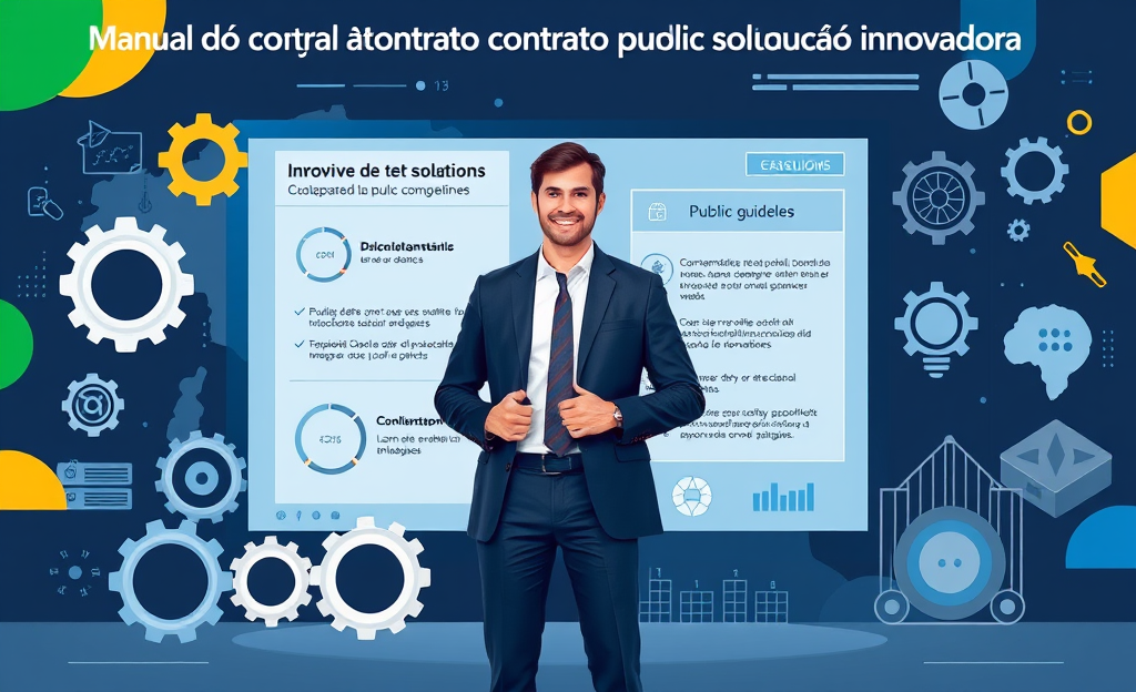 Imagem representativa do Manual do Contrato Público para Solução Inovadora, destacando sua relevância na modernização das contratações públicas.