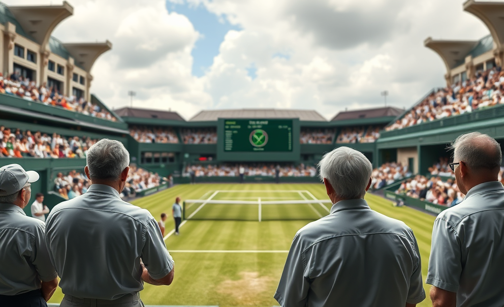 Mudança em Wimbledon: Juízes de linha humanos substituídos por tecnologia.
