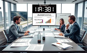 Abertura dos envelopes do leilão da BR-381 com propostas de quatro empresas.