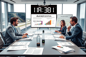 Abertura dos envelopes do leilão da BR-381 com propostas de quatro empresas.