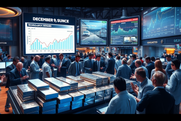 Gráfico mostrando a valorização do preço da prata devido à alta demanda da indústria tecnológica.