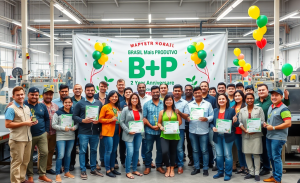 Imagem que representa o aumento da produtividade nas indústrias com o programa Brasil Mais Produtivo.