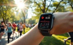 Imagem de smartwatches avançados com funcionalidades de monitoramento de saúde que podem salvar vidas.