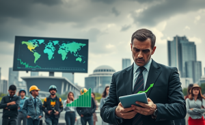 Gráfico mostrando a desaceleração do PIB e seu impacto na economia