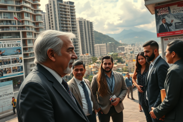 Imagem representativa da disputa eleitoral e das incertezas políticas no Brasil.