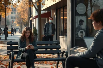 Imagem representativa da saúde mental durante a pandemia de COVID-19, destacando o impacto do isolamento social e a importância do suporte psicológico.