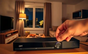 Decodificador de TV a cabo e consumo de energia invisível