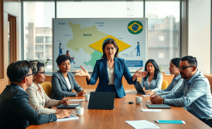 Imagem representativa do anteprojeto da Lei Geral de Direito Internacional Privado, destacando seu impacto em investimentos e proteção de grupos vulneráveis.