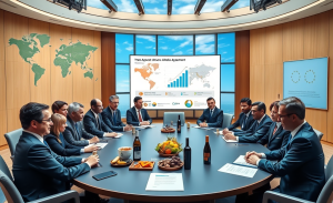 Imagem representativa do Acordo Mercosul e União Europeia, destacando oportunidades no agronegócio e exportações.