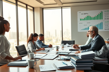 Imagem ilustrativa da arrecadação federal com gráficos mostrando o aumento em 2025.