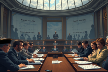 Análise dos desafios fiscais e econômicos enfrentados pelo Brasil, incluindo a necessidade de reformas estruturais e o impacto de grupos de interesse.