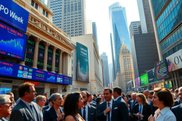 Imagem ilustrativa das quedas nas ações de Agibank e PicPay após IPOs na Bolsa de Nova York.