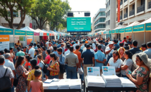 Imagem do Feirão Limpa Nome com informações sobre descontos para quitação de dívidas.
