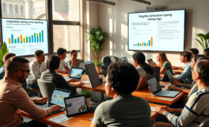 Imagem representativa da educação financeira e da transformação econômica devido à regulamentação de apostas online.