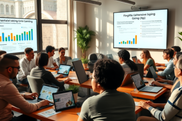 Imagem representativa da educação financeira e da transformação econômica devido à regulamentação de apostas online.