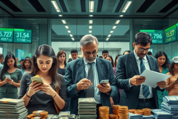 Imagem ilustrativa sobre saldo de dinheiro esquecido no sistema financeiro brasileiro, mostrando a quantia total e pessoas afetadas.