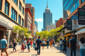 Imagem representativa de políticas de segurança pública impactando o emprego e o ambiente de negócios.