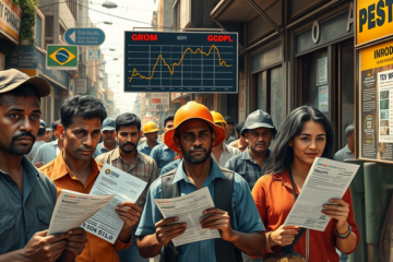 Impacto da queda do desemprego na renda do trabalhador no Brasil e os desafios econômicos enfrentados.