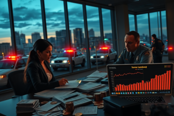 Imagem ilustrativa da operação que investiga fintechs suspeitas de atuar como bancos paralelos em esquemas de lavagem de dinheiro no setor de combustíveis.