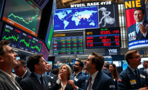 Índices futuros de Nova York registram alta após acordo geopolítico entre os Estados Unidos e o Irã, desencadeando reações no mercado financeiro.