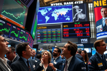 Índices futuros de Nova York registram alta após acordo geopolítico entre os Estados Unidos e o Irã, desencadeando reações no mercado financeiro.