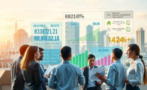 Investidores analisando o Tesouro IPCA+ com foco em altas taxas de retorno em um cenário econômico desafiador.