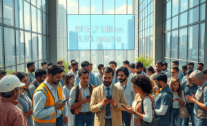 Distribuição de R$ 13,042 bilhões entre trabalhadores cotistas do FGTS em 2025.