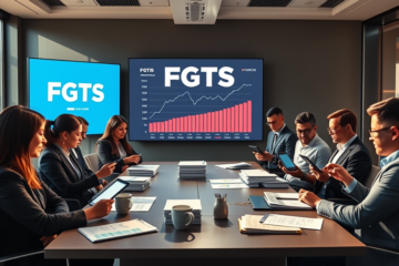 Imagem ilustrativa sobre a distribuição de lucro do FGTS para trabalhadores.