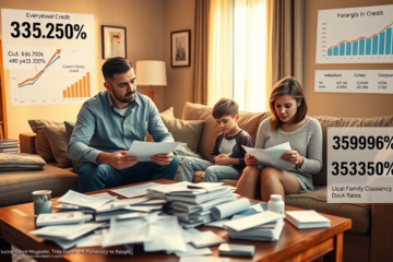 Gráfico mostrando a alta da inadimplência das famílias e seus impactos na economia.