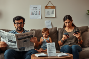 Gráfico ilustrando o declínio do consumo das famílias no Brasil.
