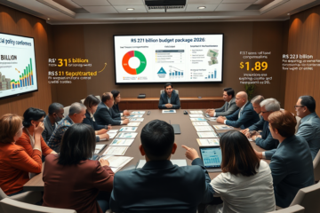 Imagem representativa do Pacote de Bondades de R$ 271 bilhões, abordando medidas fiscais e subsídios para 2026.
